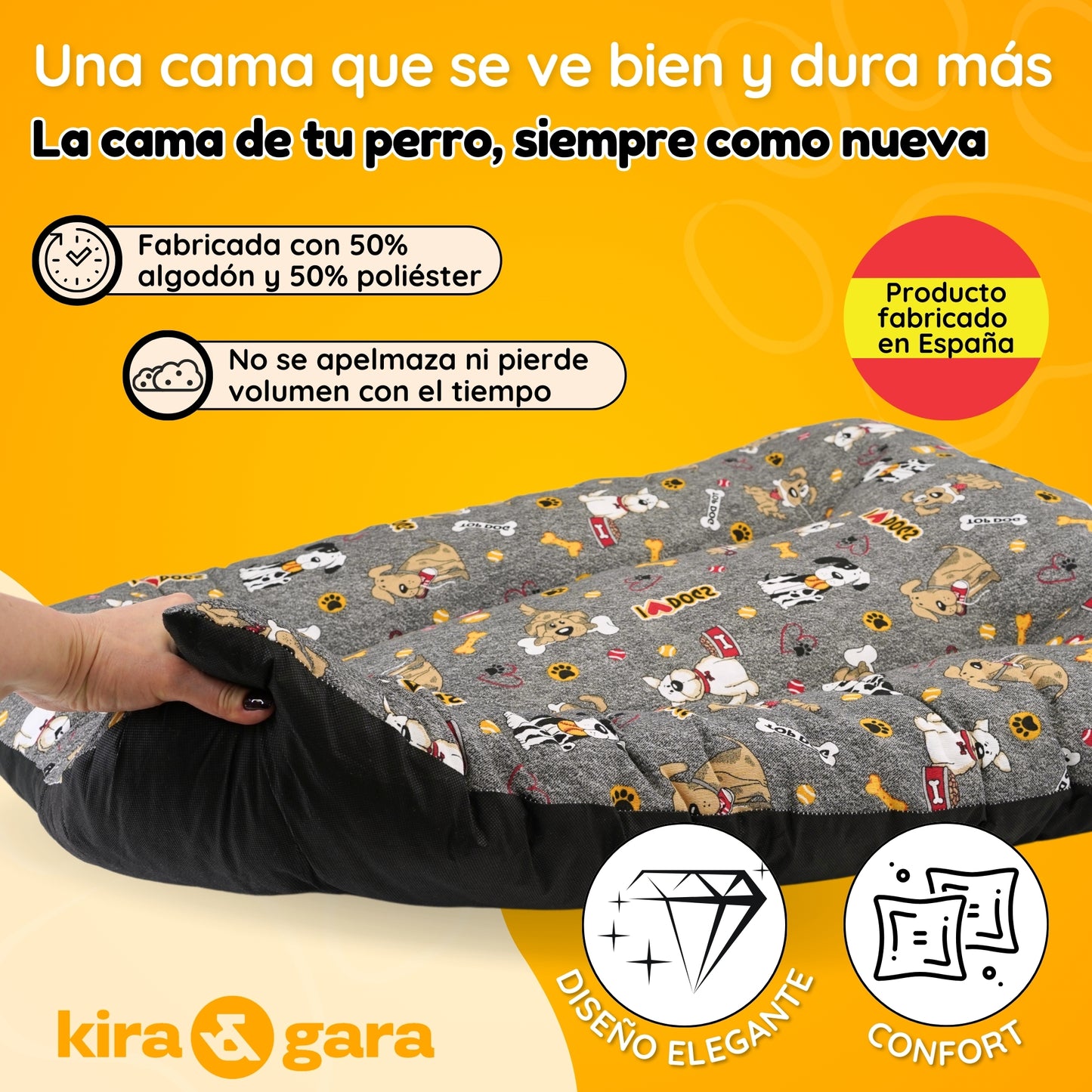 Cama para Perro - Colchoneta para Perro - Cojín Perro - Colchón Perro