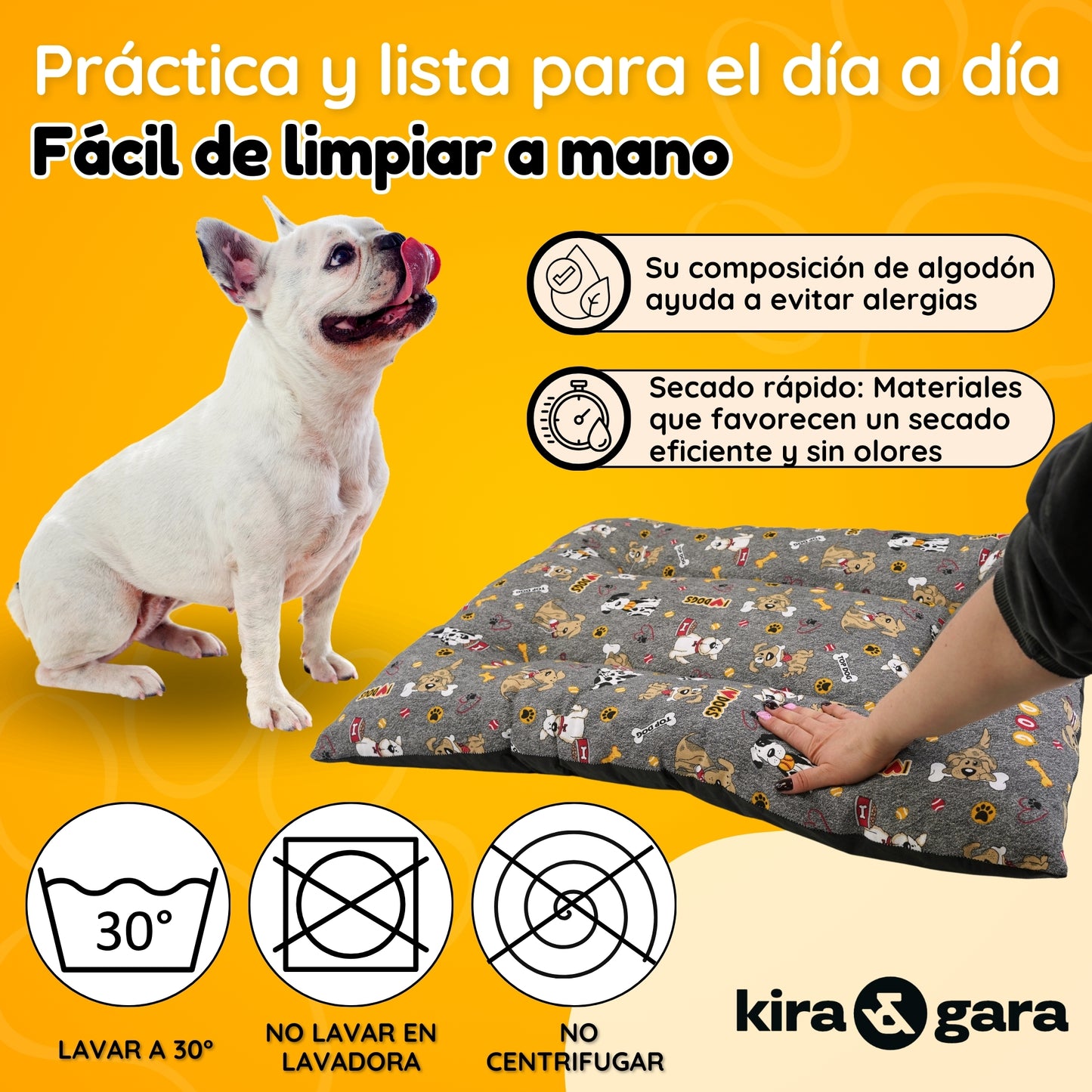 Cama para Perro - Colchoneta para Perro - Cojín Perro - Colchón Perro