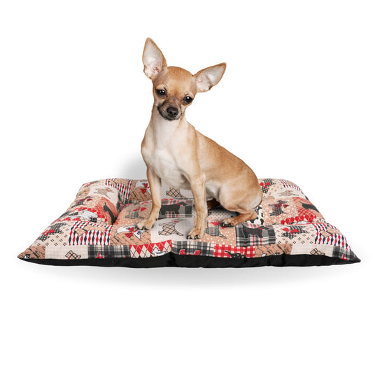 Cama para Perro - Colchoneta para Perro - Cojín Perro - Colchón Perro (Fancy-Red)