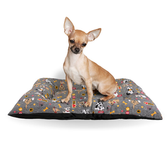Cama para Perro - Colchoneta para Perro - Cojín Perro - Colchón Perro (Shoes-red)